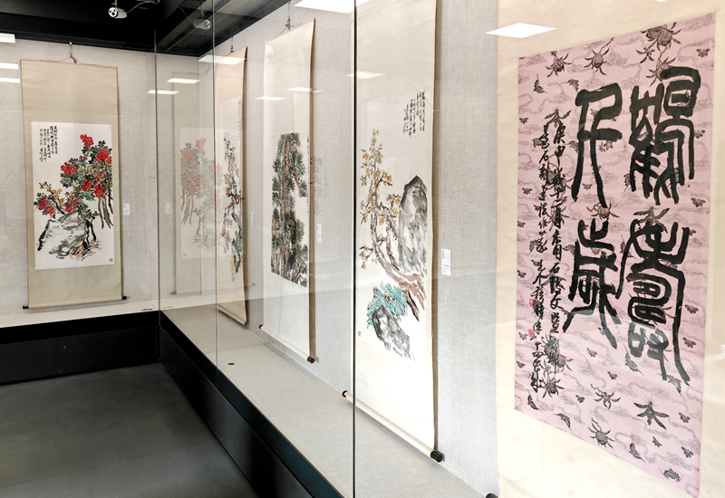 “典藏问春——王个簃书画精品特展”正在市个簃艺术馆热展中