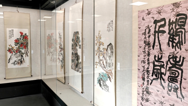“典藏问春——王个簃书画精品特展”正在市个簃艺术馆热展中