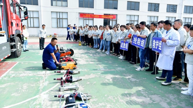 海安胡集街道西园社区开展防灾减灾演练活动