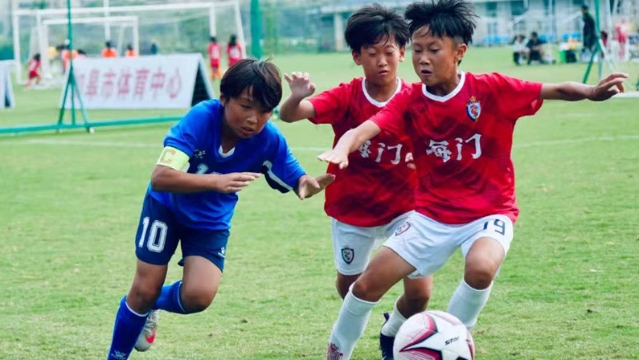 市运会中小学生足球项目海门豪取“五冠一亚”