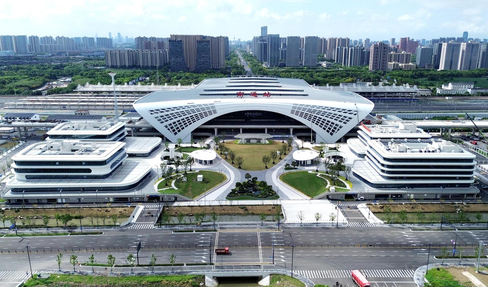 南通站改扩建工程迎新进展 北广场过渡房即将投入使用
